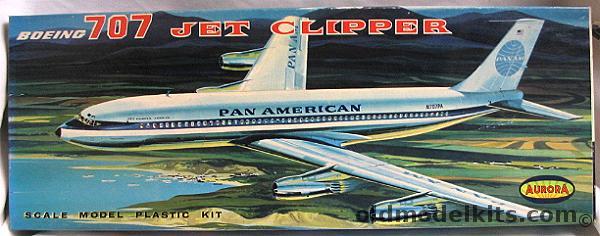 Aurora 1/104 Boeing 707 Pan Am Clipper, 381-249 plastic model kit